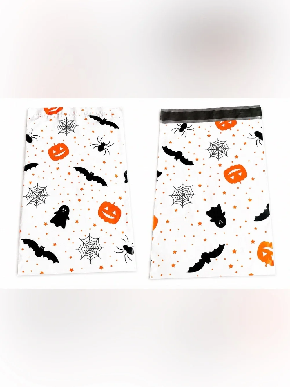 20 14.5” x 19” Halloween Bat, Ghost, & Poly Mailers